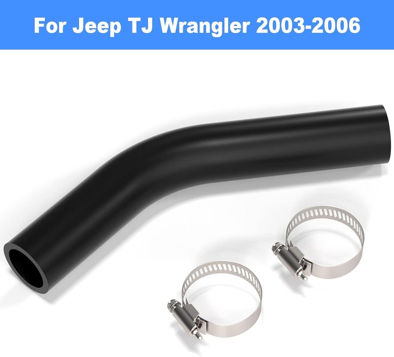 Artudatech Fuel Tank Filler Hose With 2PCS Clamps for Jeep TJ Wrangler 2003-2006 - Image 2